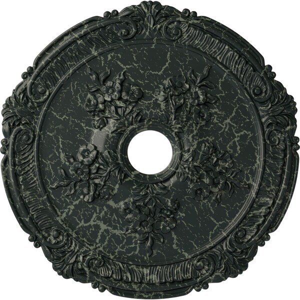 Ekena Millwork Attica with Rose Medallion (Canopies up to 4 1/2"), 26"OD x 3 3/4"ID x 1 1/2"P, Painted Turtle CM26ATPTC - main